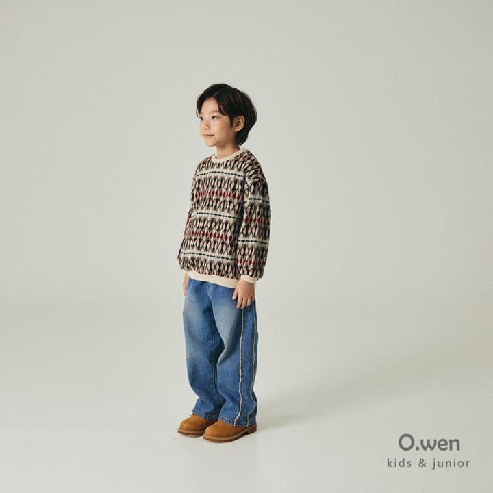 O Wen - Korean Children Fashion - #childrensboutique - Argyle Jacquard Knit - 6