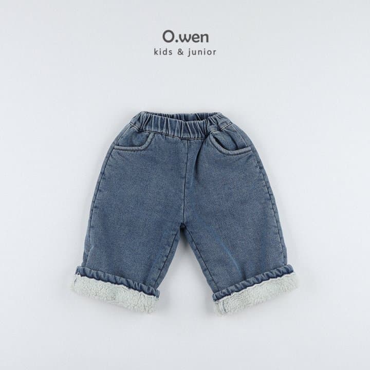 O Wen - Korean Children Fashion - #designkidswear - Soft Fleece Denim Pants - 8