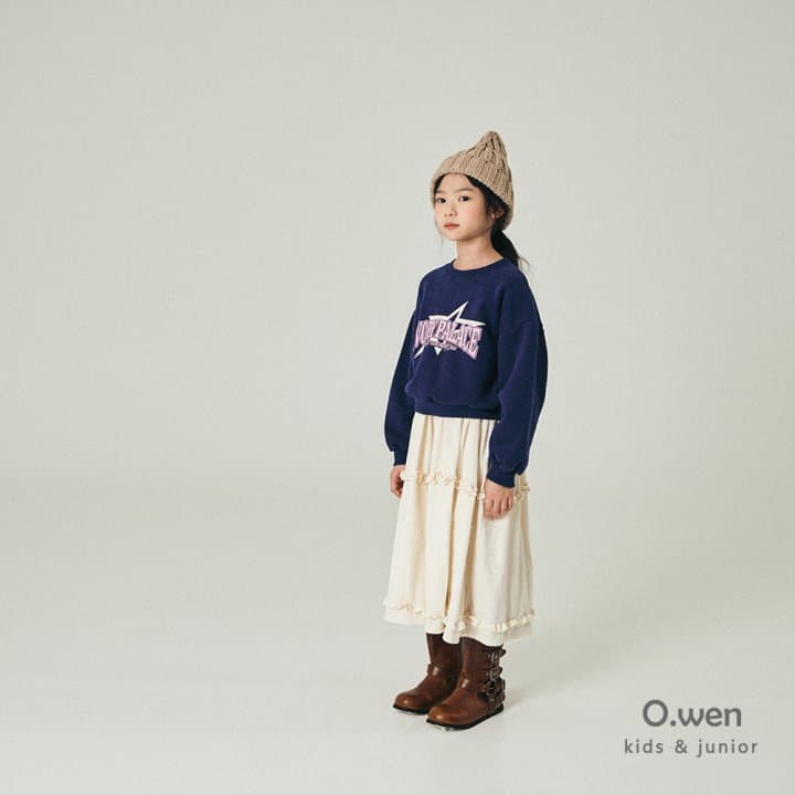 O Wen - Korean Children Fashion - #designkidswear - Star Semi-crop Brushed Sweatshirt - 7