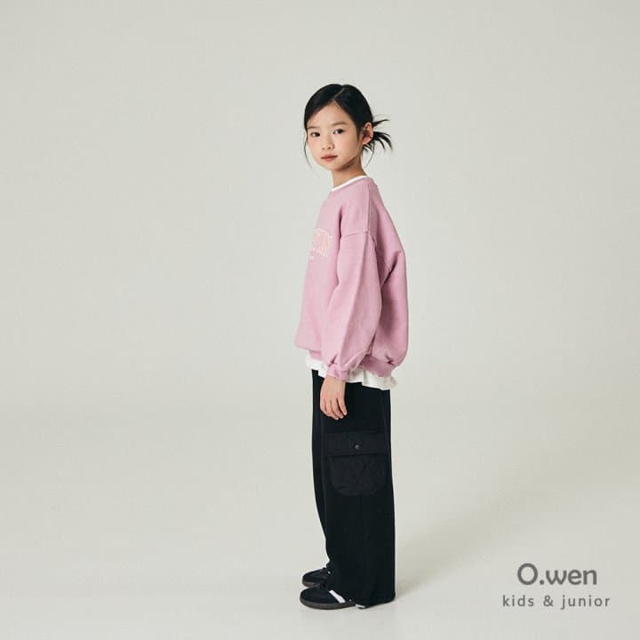 O Wen - Korean Children Fashion - #discoveringself - Quilted Pocket Brushed Pants - 2