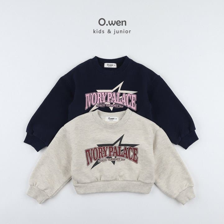 O Wen - Korean Children Fashion - #discoveringself - Star Semi-crop Brushed Sweatshirt - 8