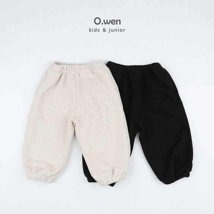 O Wen - Korean Children Fashion - #fashionkids - Corel Brushed Jogger Pants - 8