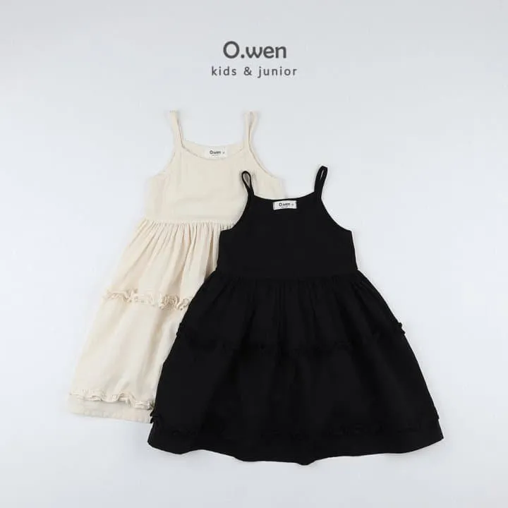 O Wen - Korean Children Fashion - #fashionkids - Frill Peach Brushed Dress - 8