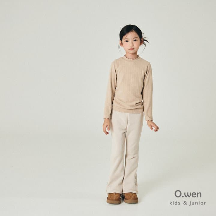 O Wen - Korean Children Fashion - #fashionkids - Double Tension Brushed Bootcut - 5