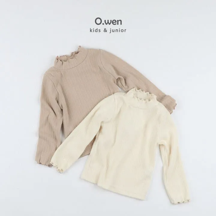 O Wen - Korean Children Fashion - #fashionkids - Flattering Fleece Mock Neck Tee - 8