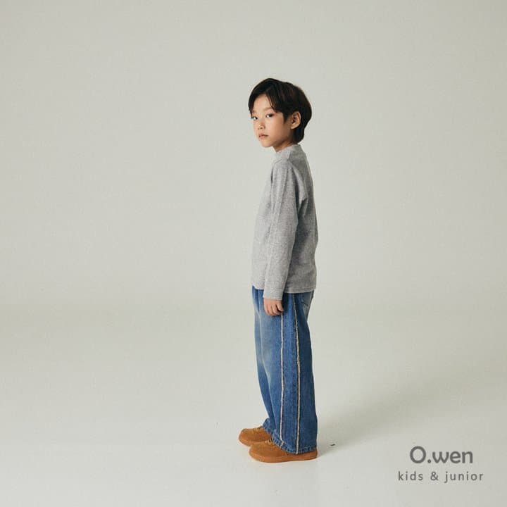 O Wen - Korean Children Fashion - #fashionkids - Regular Brushed Mock Neck Tee - 6