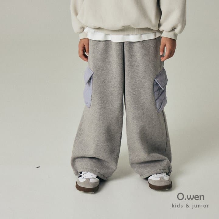 O Wen - Korean Children Fashion - #fashionkids - Quilted Pocket Brushed Pants - 4