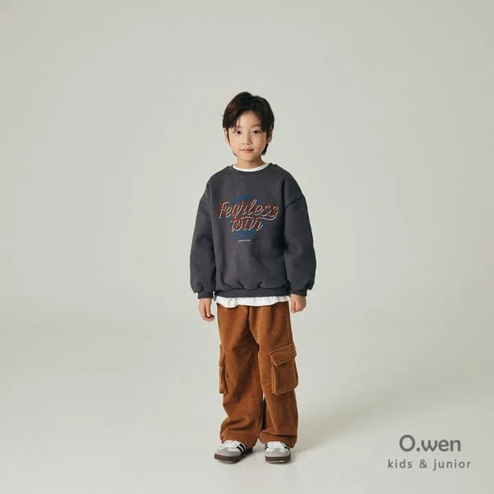 O Wen - Korean Children Fashion - #kidsshorts - Corduroy Brushed Pants