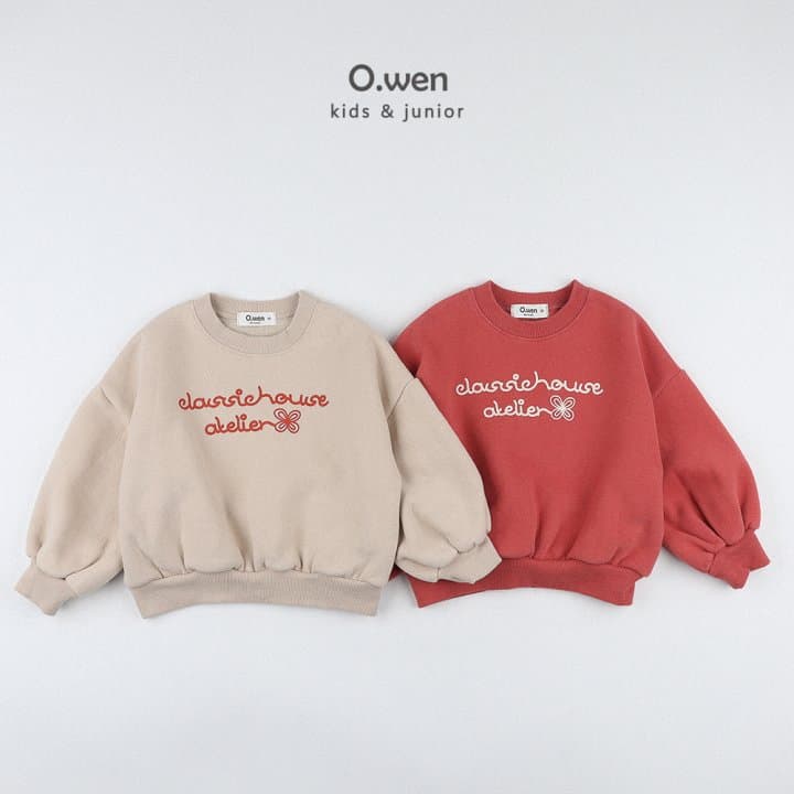 O Wen - Korean Children Fashion - #kidsshorts - Atelier Balloon Brushed Sweatshirt - 8