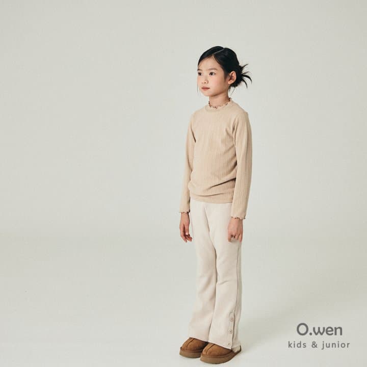 O Wen - Korean Children Fashion - #kidsshorts - Double Tension Brushed Bootcut - 6