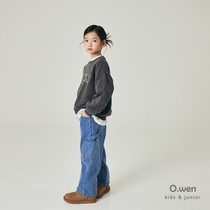 O Wen - Korean Children Fashion - #kidsshorts - Biscuit Brushed Denim Pants - 5