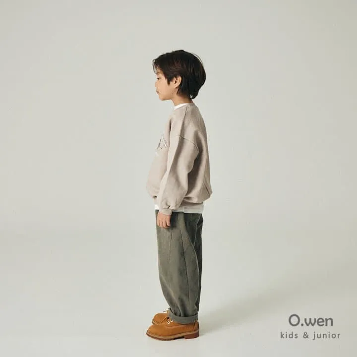 O Wen - Korean Children Fashion - #kidsshorts - Wide Cut Brushed Cotton Pants - 2