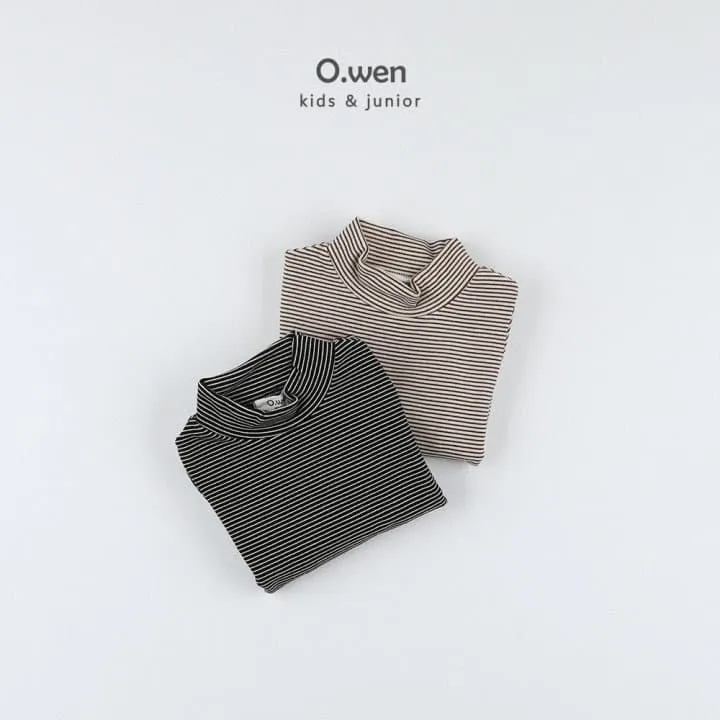 O Wen - Korean Children Fashion - #kidsshorts - Bonbon Brushed Mock Neck Tee - 8