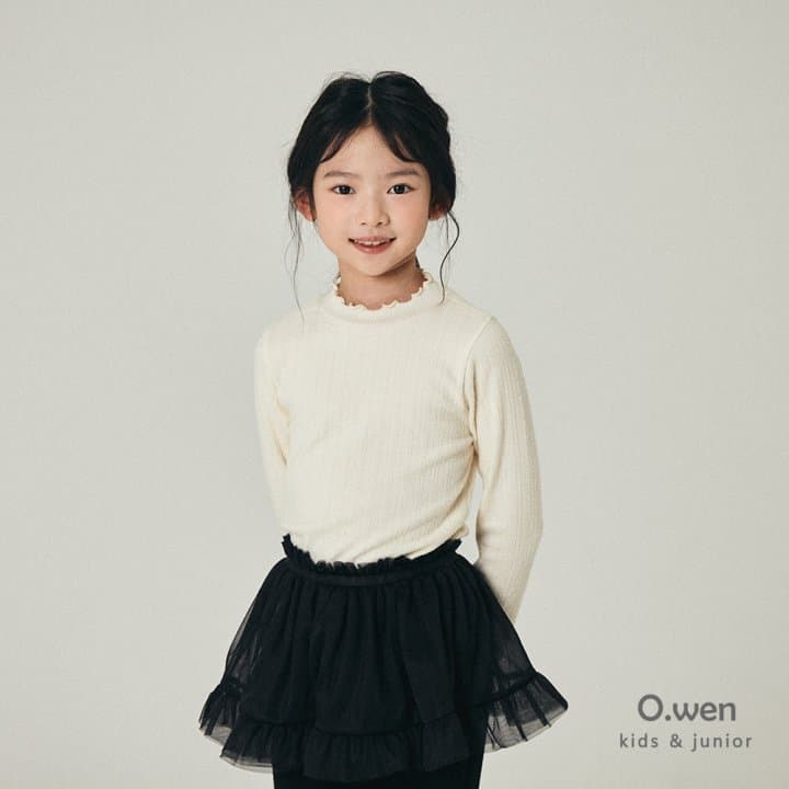 O Wen - Korean Children Fashion - #kidsshorts - Layered Shirring Wrap Skirt - 5