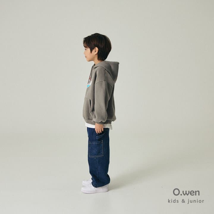 O Wen - Korean Children Fashion - #kidsshorts - California Brushed Hoodie (with Mom) - 3