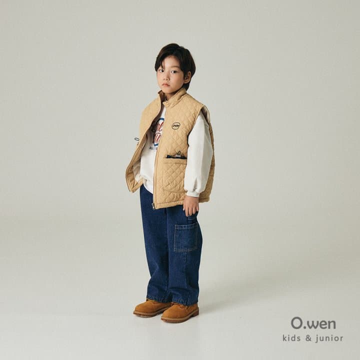 O Wen - Korean Children Fashion - #kidsshorts - Pocket Quilted Vest - 4