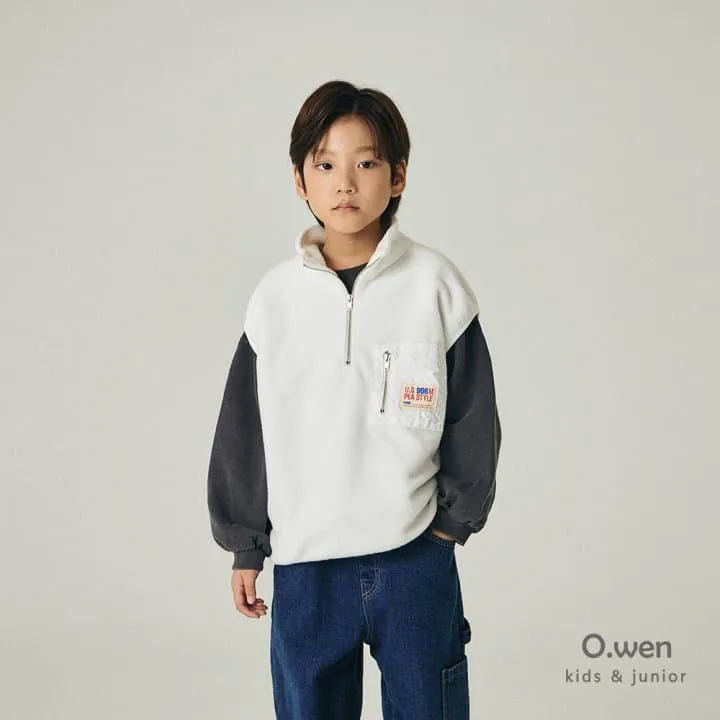 O Wen - Korean Children Fashion - #kidsshorts - Dumble Fleece Anorak Vest - 4