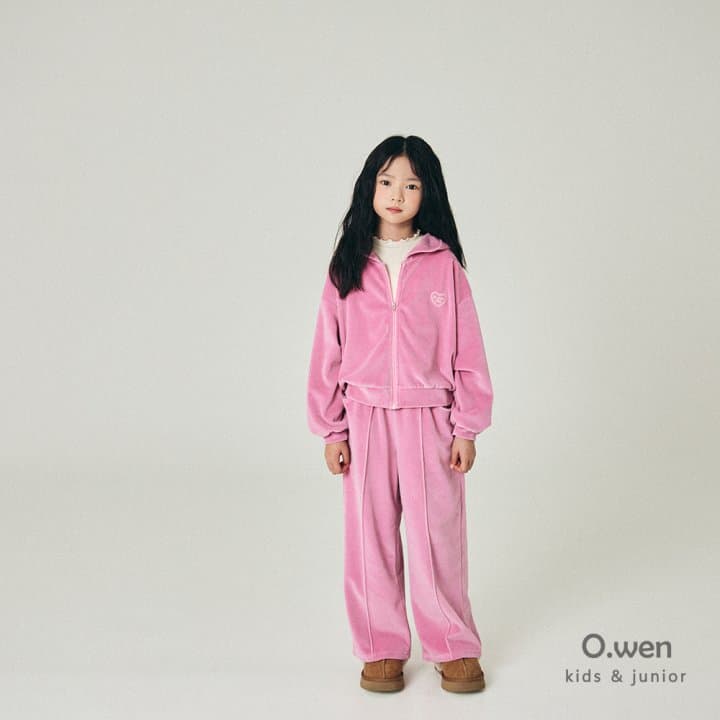 O Wen - Korean Children Fashion - #kidsstore - Heart Veloa Pintuck Pants