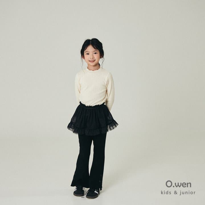 O Wen - Korean Children Fashion - #kidsstore - Layered Shirring Wrap Skirt - 6