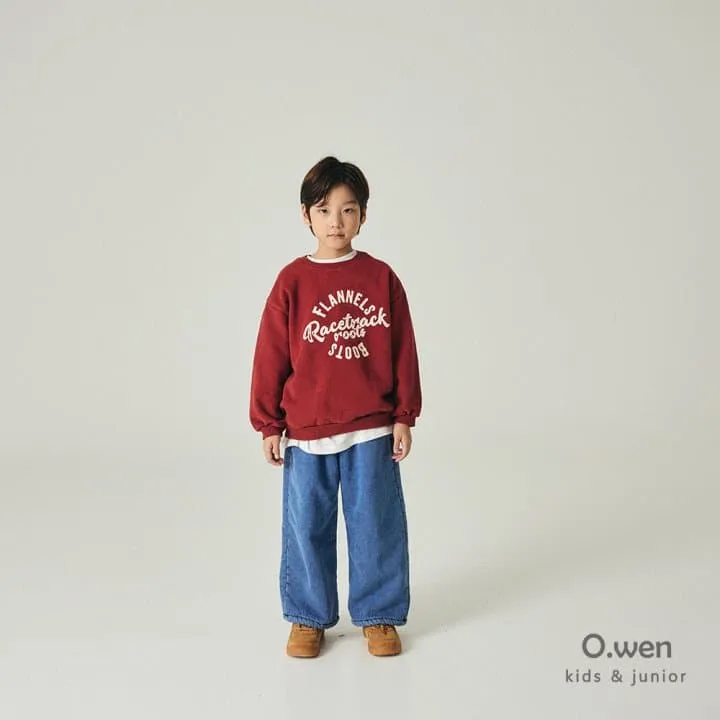 O Wen - Korean Children Fashion - #kidsstore - Flannel Brushed Sweatshirt (with Mom)