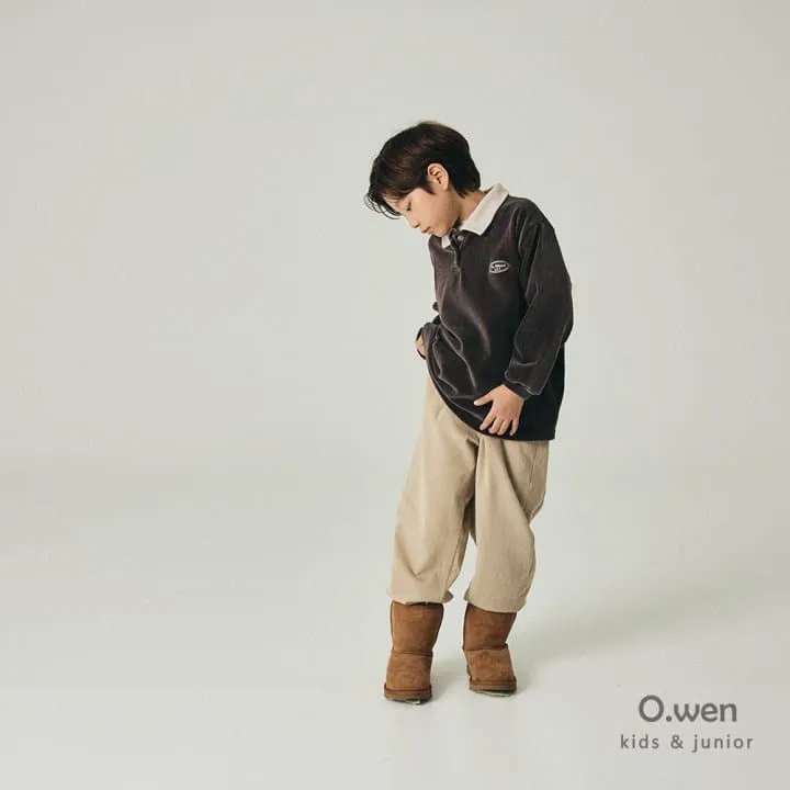 O Wen - Korean Children Fashion - #kidzfashiontrend - Veloa Ribbed Collar Tee - 2