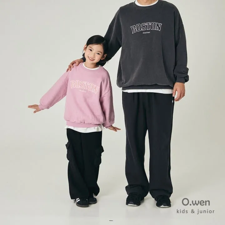 O Wen - Korean Children Fashion - #kidzfashiontrend - Boston Brushed Sweatshirt (with Mom) - 8