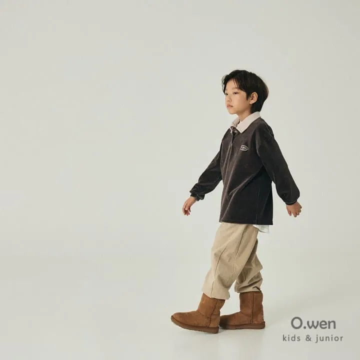 O Wen - Korean Children Fashion - #kidsstore - Wide Cut Brushed Cotton Pants - 4