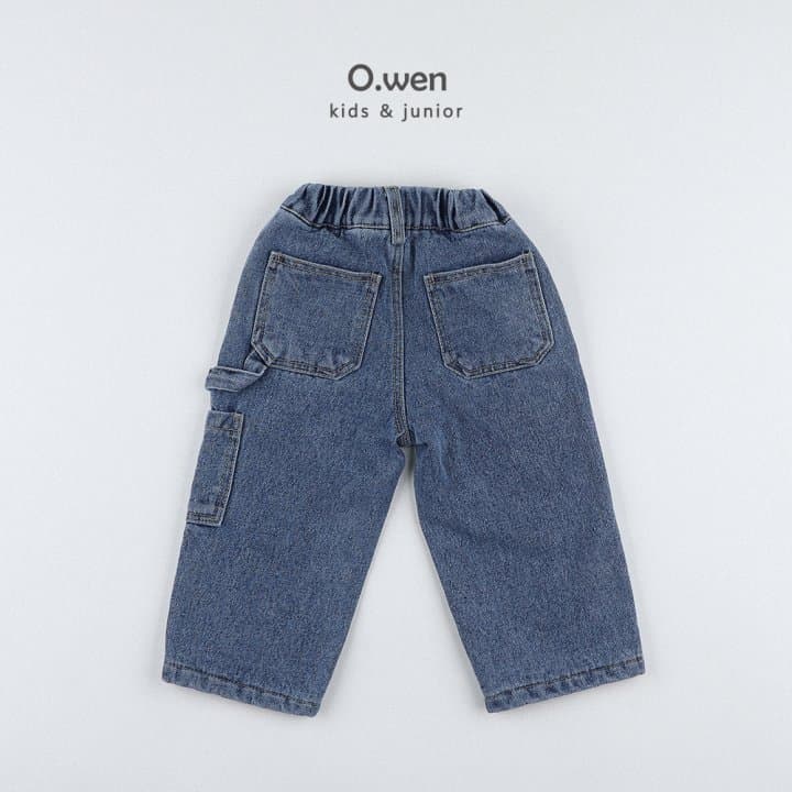 O Wen - Korean Children Fashion - #littlefashionista - Biscuit Brushed Denim Pants - 9