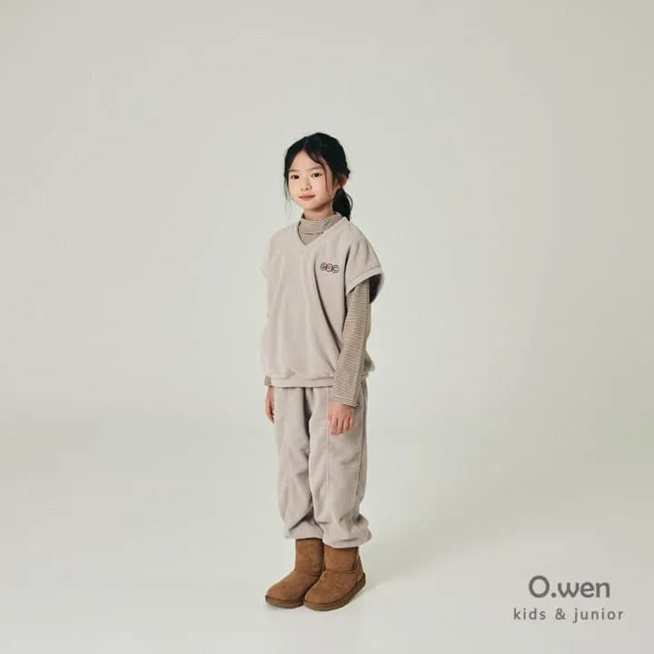 O Wen - Korean Children Fashion - #littlefashionista - Super Fleece Pintuck Jogger Pants - 2