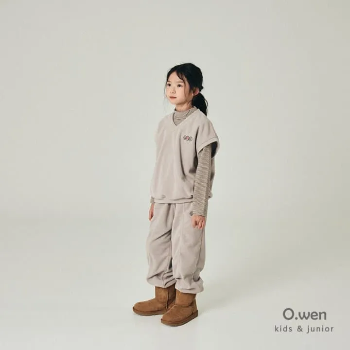 O Wen - Korean Children Fashion - #magicofchildhood - Super Fleece Pintuck Jogger Pants - 3