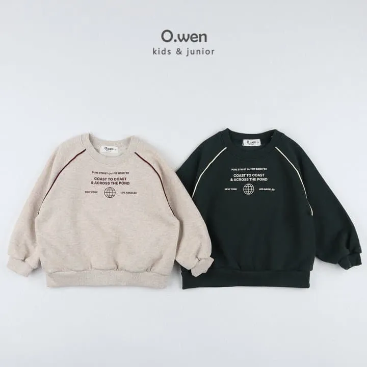 O Wen - Korean Children Fashion - #minifashionista - Strap Lettering Brushed Sweatshirt - 8