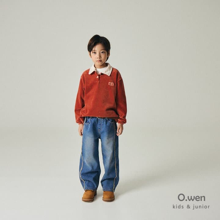 O Wen - Korean Children Fashion - #minifashionista - Veloa Ribbed Collar Tee - 6