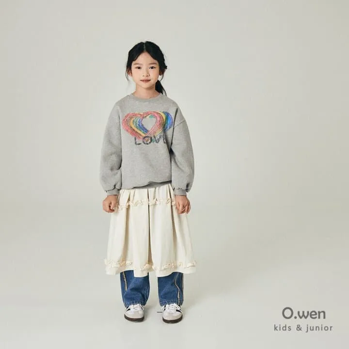 O Wen - Korean Children Fashion - #minifashionista - Frill Peach Brushed Dress