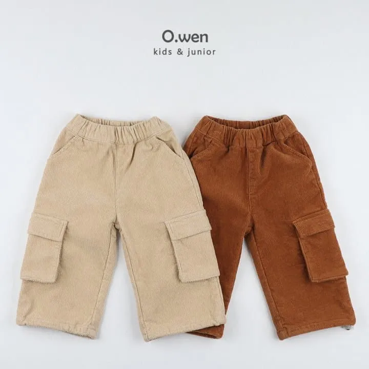 O Wen - Korean Children Fashion - #prettylittlegirls - Corduroy Brushed Pants - 8