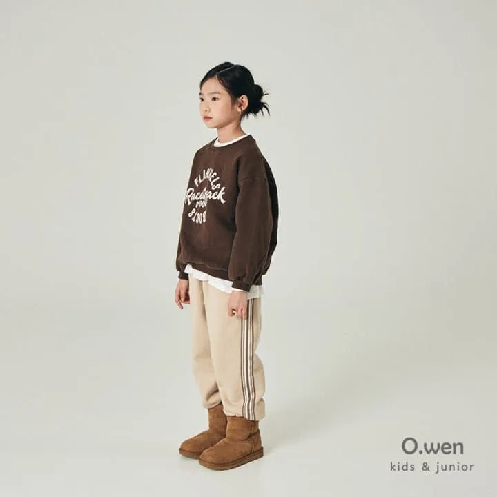 O Wen - Korean Children Fashion - #prettylittlegirls - Flannel Brushed Sweatshirt (with Mom) - 7