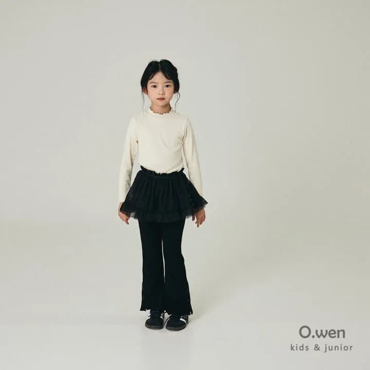 O Wen - Korean Children Fashion - #stylishchildhood - Flattering Fleece Mock Neck Tee - 3