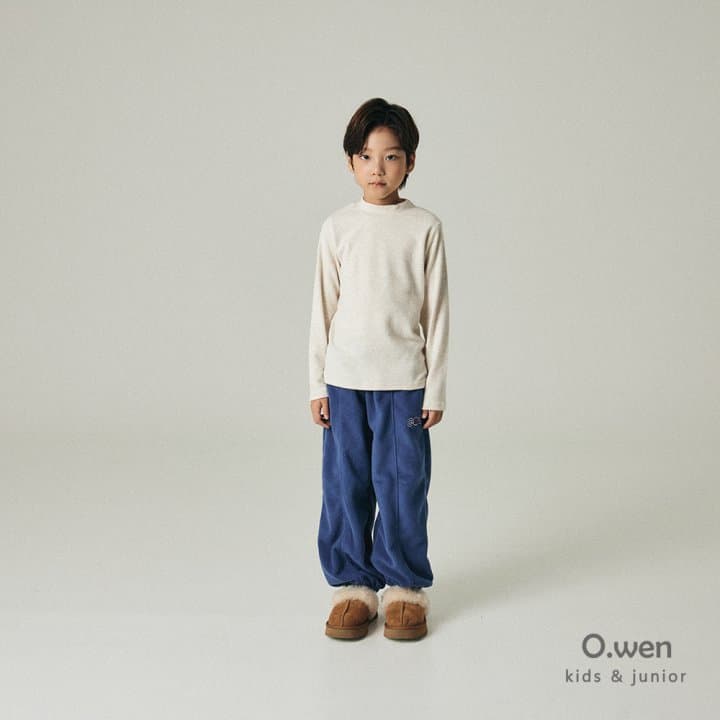 O Wen - Korean Children Fashion - #stylishchildhood - Regular Brushed Mock Neck Tee