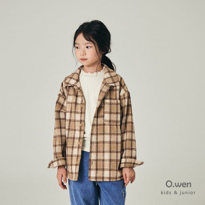 O Wen - Korean Children Fashion - #todddlerfashion - Check Brushed Pocket Shirt - 3