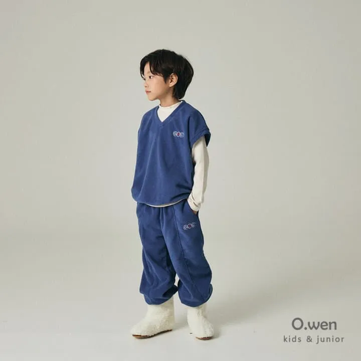 O Wen - Korean Children Fashion - #toddlerclothing - Super Fleece Pintuck Jogger Pants - 7