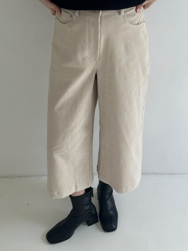 Ohao - Korean Women Fashion - #thelittlethings - Corduroy Pants - 4