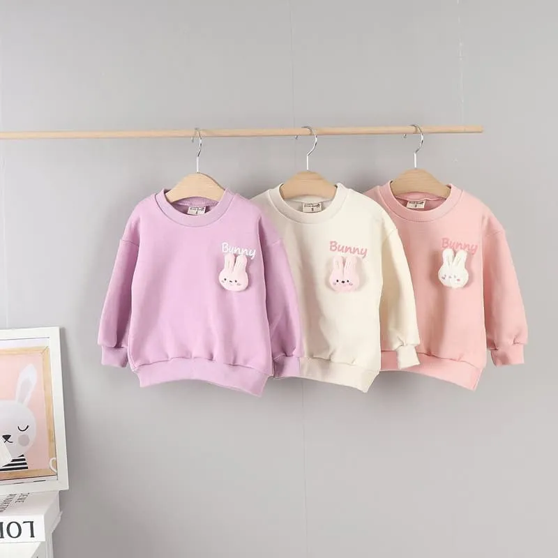 Olive denim - Korean Children Fashion - #Kfashion4kids - Doll Bunny Tee