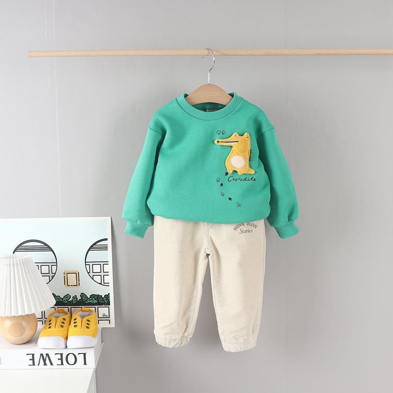 Olive denim - Korean Children Fashion - #childofig - Doll Croc Tee - 6