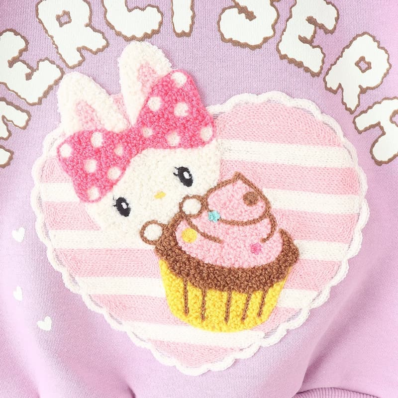 Olive denim - Korean Children Fashion - #childofig - Boucle Cupcake Rabbit Tee - 4