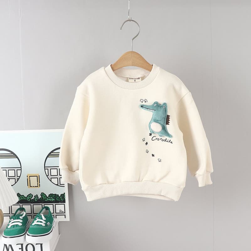 Olive denim - Korean Children Fashion - #designkidswear - Doll Croc Tee - 8