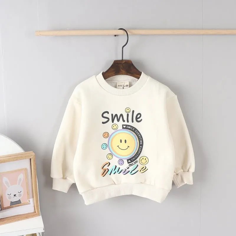 Olive denim - Korean Children Fashion - #discoveringself - Smile Tee - 7