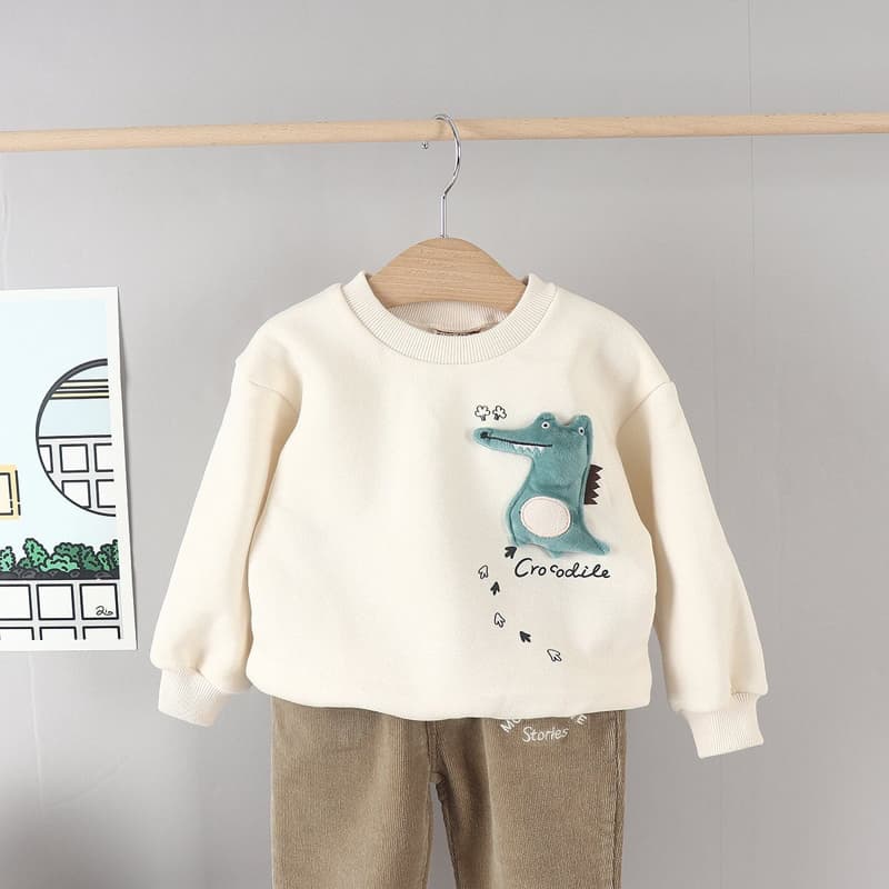 Olive denim - Korean Children Fashion - #kidsshorts - Doll Croc Tee - 11