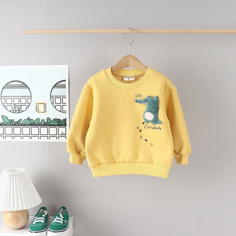 Olive denim - Korean Children Fashion - #kidsstore - Doll Croc Tee - 12