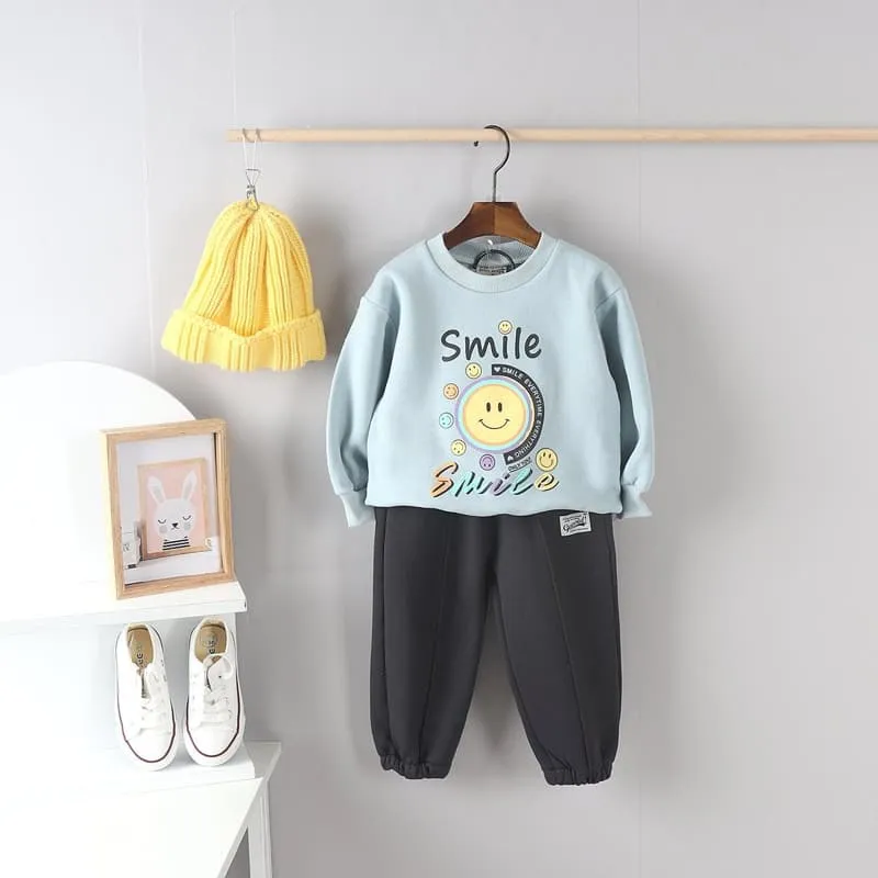 Olive denim - Korean Children Fashion - #kidsstore - Smile Tee - 10