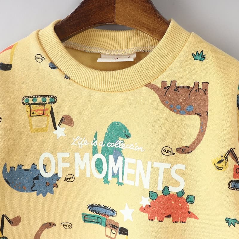 Olive denim - Korean Children Fashion - #Kfashion4kids - Dino Tee - 4