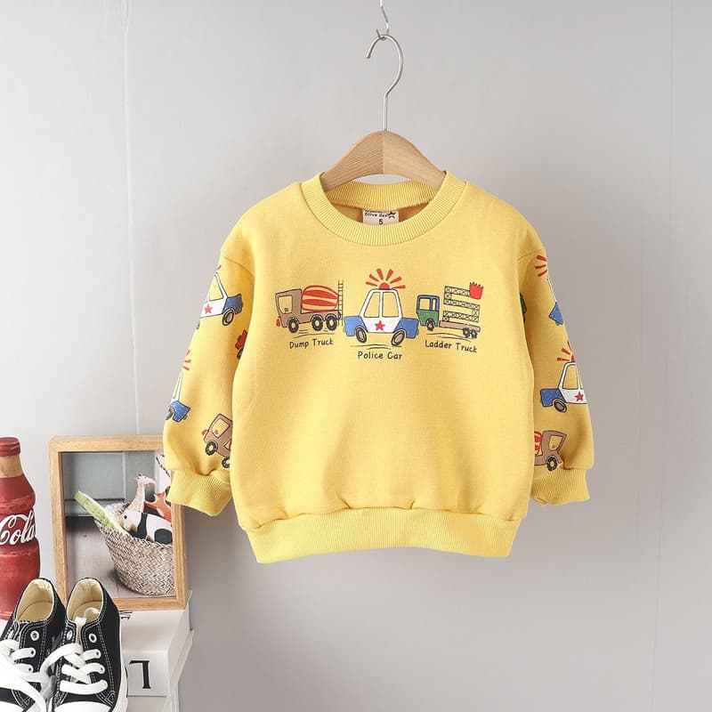 Olive denim - Korean Children Fashion - #littlefashionista - Car Tee - 3